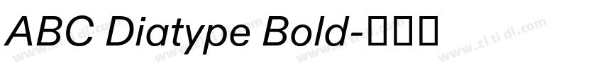 ABC Diatype Bold字体转换